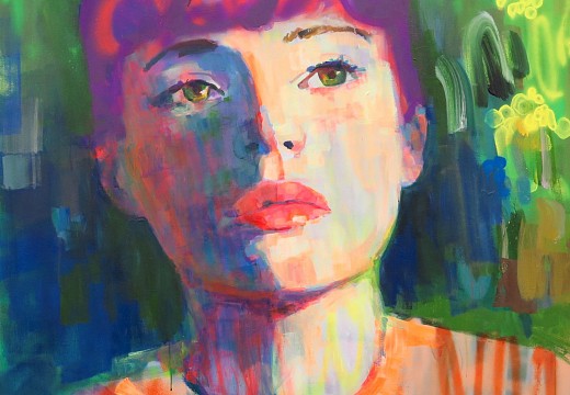 Kilmany Jo Liversage, AVARIXIA, acrylic, aerosol spray and marker on canvas, 120 x 120 cm WEBSIZE