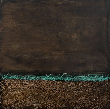 Philippe Uzac, Entropy 3, gold leaf and oil on canvas, 150 x 150 cm HR (c) Damian Griffiths (1)