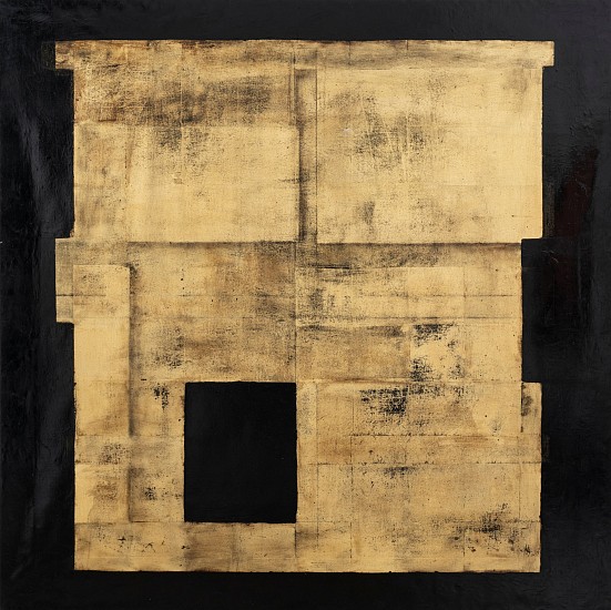 PHILIPPE UZAC, Vanishing Shape 4
gold leaf and oil on canvas
