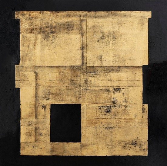 PHILIPPE UZAC, Vanishing Shape IV
gold leaf and oil on canvas