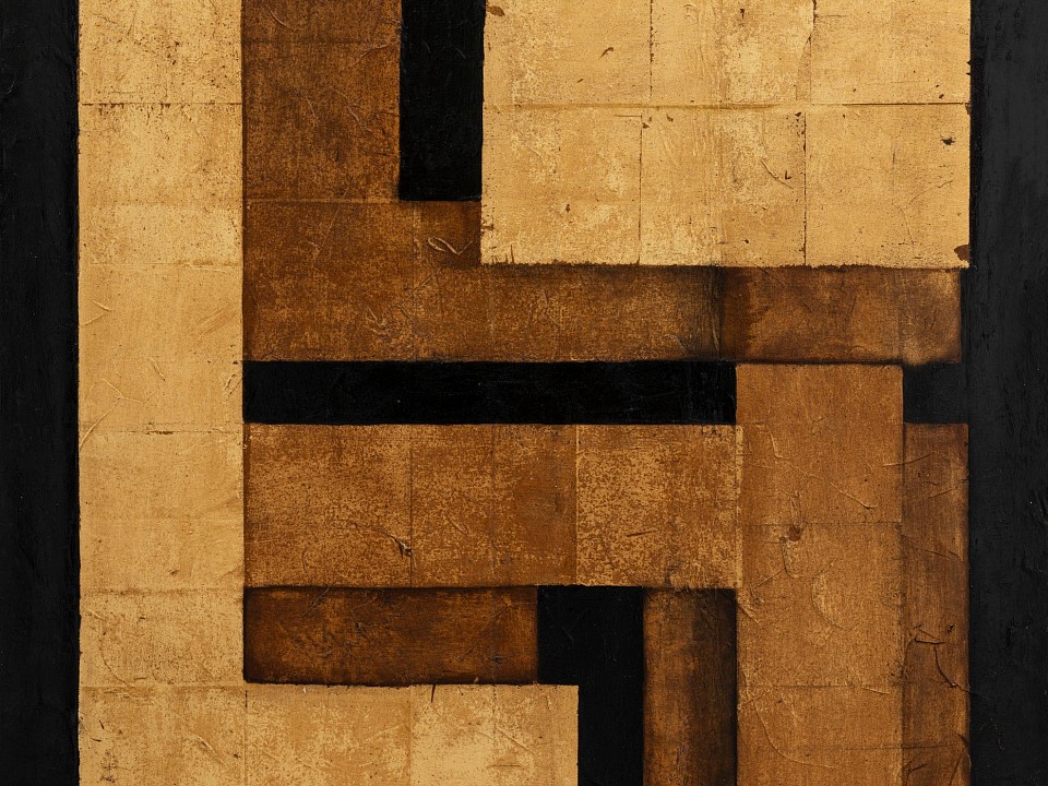 Philippe Uzac, Vanishing Shape 1, gold leaf and oil on canvas, 120 x 90 cm HR (c) Damian Griffiths (1) copy