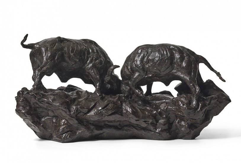 DYLAN LEWIS, S510 Fighting Cape Buffalo pair maquette
Bronze