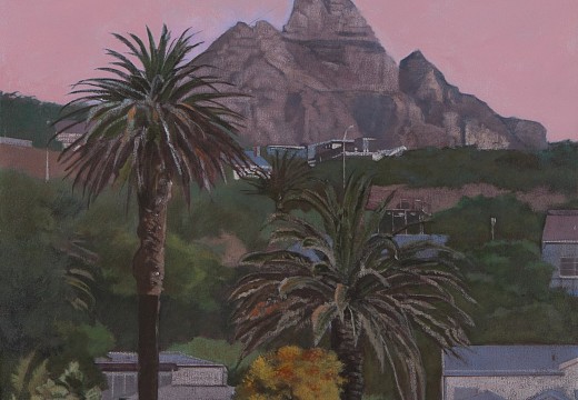 Denby Meyer, Sunset from Clifton, acrylic on canvas, 81 x 61 cm HR (c) Matt Slater (1) FRAME CROPPED