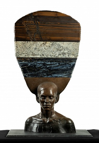 ANGUS TAYLOR, She as the poet, and the poet as the witness (bust) 9/12
bronze and stone