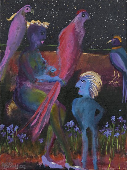 BEEZY BAILEY, International Birds of Paradise
Oil on canvas