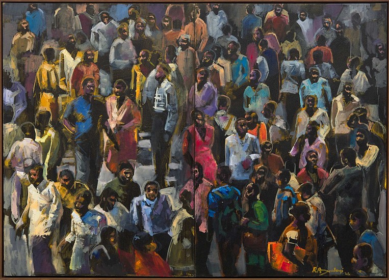 RICKY DYALOYI, Where dreams take root, hope begins to grow II
Oil on canvas