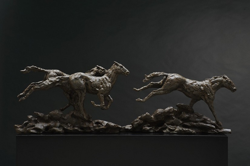 DYLAN LEWIS, S345 Running Horses Maquette
Bronze
