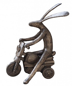 hare on scooter