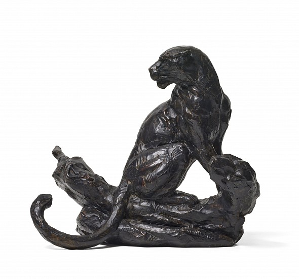 DYLAN LEWIS, S507 Sitting Leopard V Maquette
Bronze
