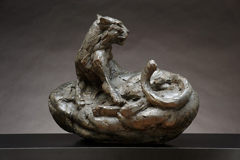 DYLAN LEWIS, S333 Leopard Lying On A Boulder Maquette
Bronze