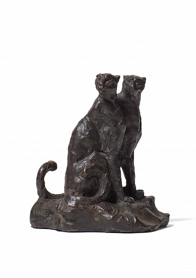 DYLAN LEWIS, S463 Sitting Cheetah Pair Miniature
Bronze