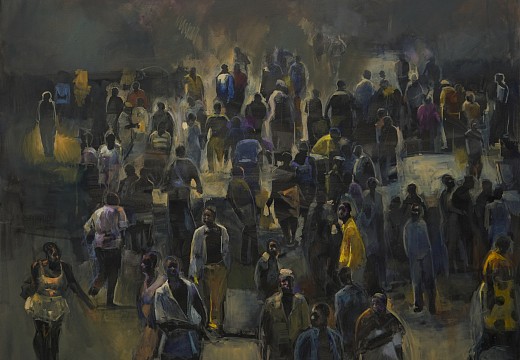 Ricky Dyaloyi, Step out of your bubble, mixed media on canvas, 160 x 200 cm LR (c) Matt Slater (2) CROPPED