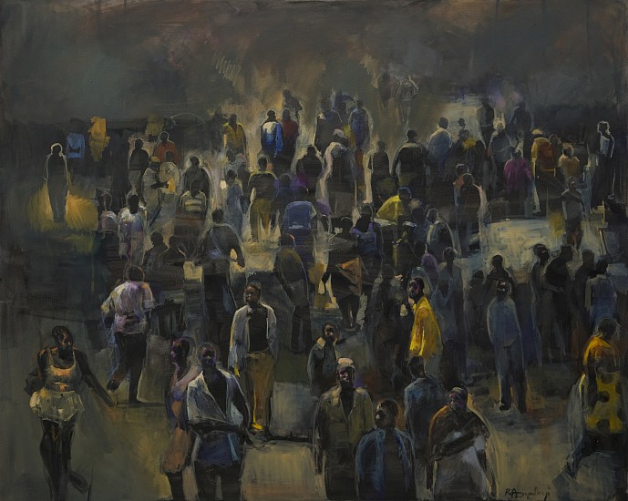 RICKY DYALOYI, Step out of your bubble
Oil on canvas