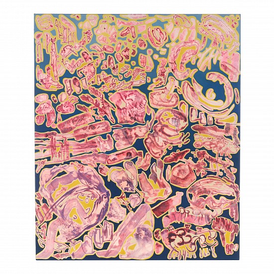 EMALIE BINGHAM, Diffuse Devotion
ink and oil collage on canvas
