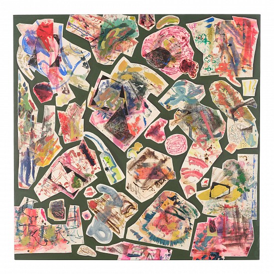 EMALIE BINGHAM, Nature Abhors a Vacuum
mixed media collage on canvas